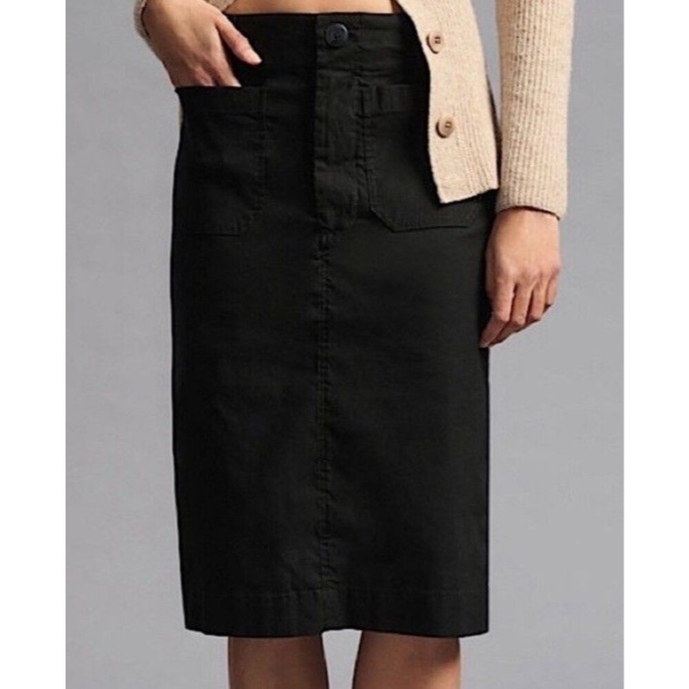 Maeve The Colette Skirt Womens Black Knee Length Size S